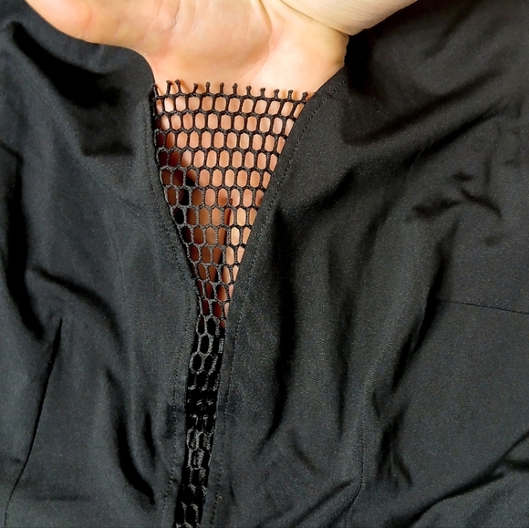 COPY - Whimsigoth midi length netted two layered black dress women's size large - Picture 9 of 16